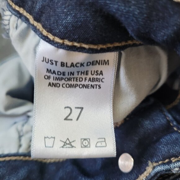 Just Black Denim | Slim Straight | Size 27 | Dark color - Picture 13 of 14